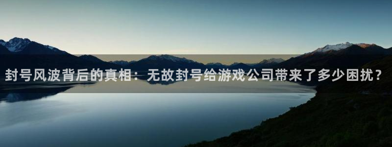 im电竞官网主营业务：封号风波背后的真相：无故封号给游戏公司带来了多少困扰？