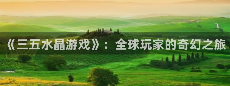 im电竞官网注册平台怎么注册：《三五水晶游戏》：全球玩家的奇幻之旅