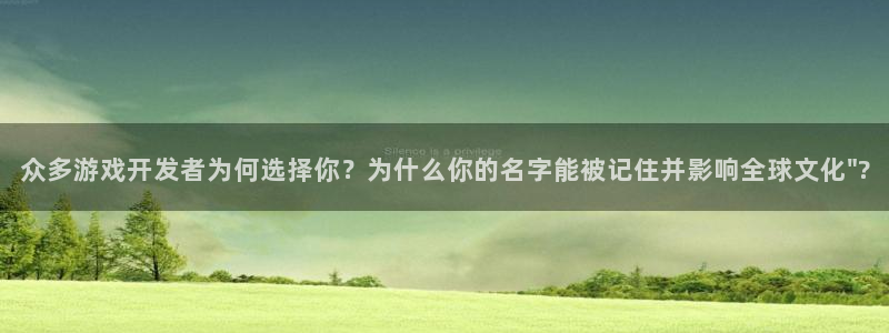 im电竞官网登录注册账号失败怎么办：众多游戏开发者为何选择你？为什么你的名字能被记住并影响全球文化\